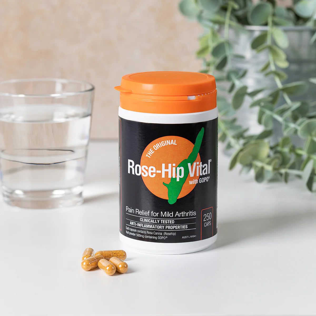 Rose-Hip Vital<sup>®</sup> Joint Health with GOPO<sup>®</sup> 250 粒膠囊